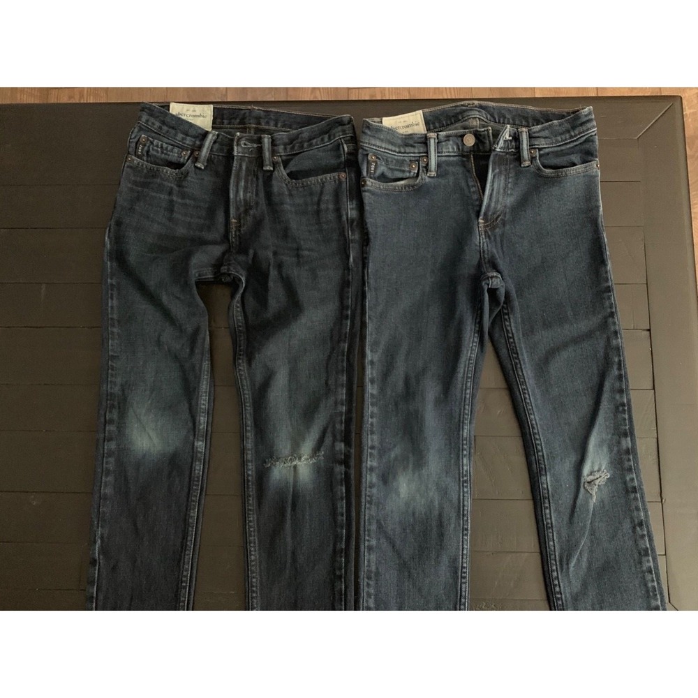 Boys Abercrombie Kids Size 12 Skinny Jeans 2 pair (U)